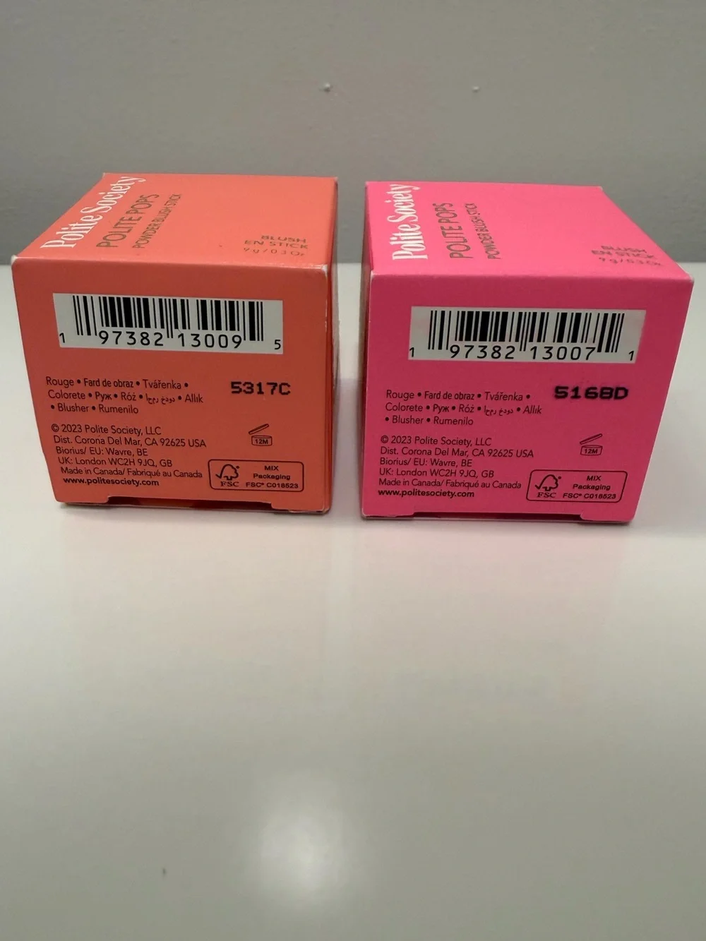 Polite Society Polite Pops Powder Blush Stick (2PC Bundle) - New In Box